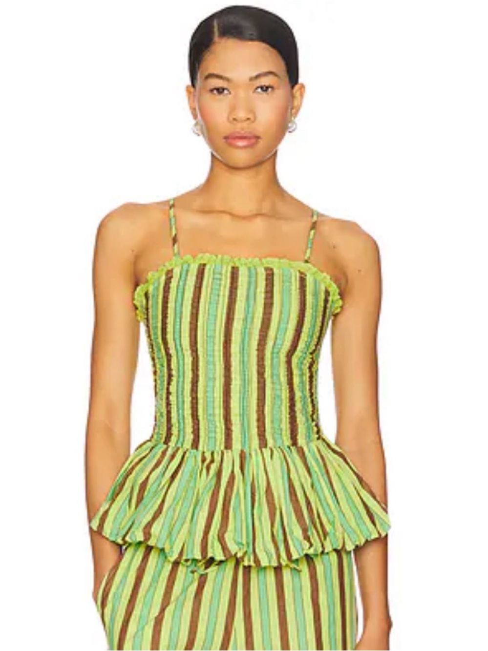 Damson Madder Bethan Bubble Cami UK 10 US 6 Tropical Stripe NWT